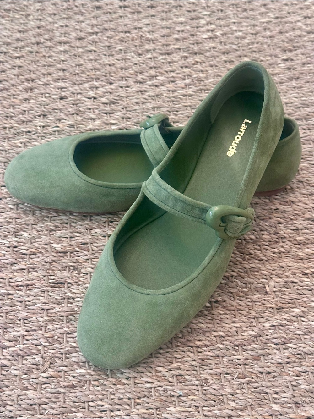 NEW Larroude Verona Ballet Flat in Suede